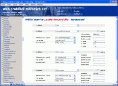 Data hosting on the server - configuration of graphs