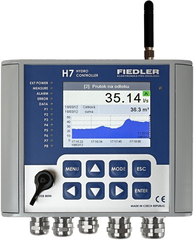 H7 GPRS data Logger telemetrická stanice Průtokoměr