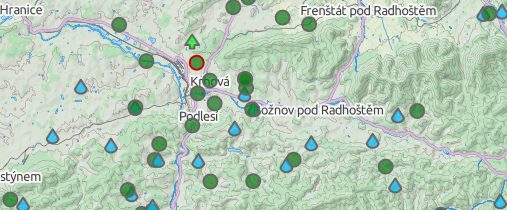 Zobrazení stanic v mapě